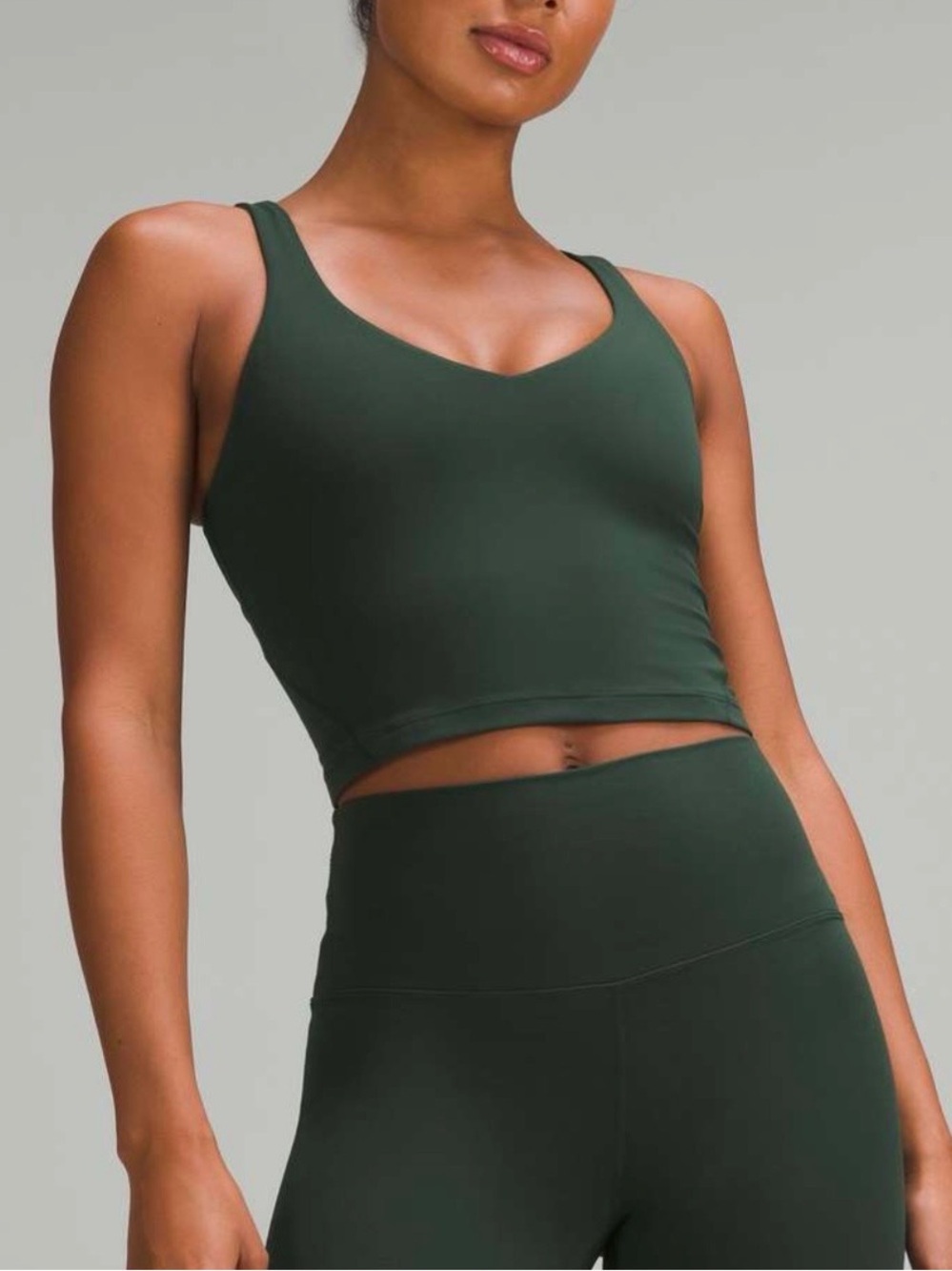 Lululemon Align Tank Top Light Support, A/B Cup Size 0 Green
